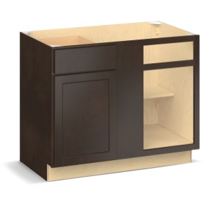 RELIABILT Parkstone II Blind Base, Espresso Stained, 42" W, 1 Door 1 Drawer, Fully Assembled - 641038 | Lowe's Pro Supply